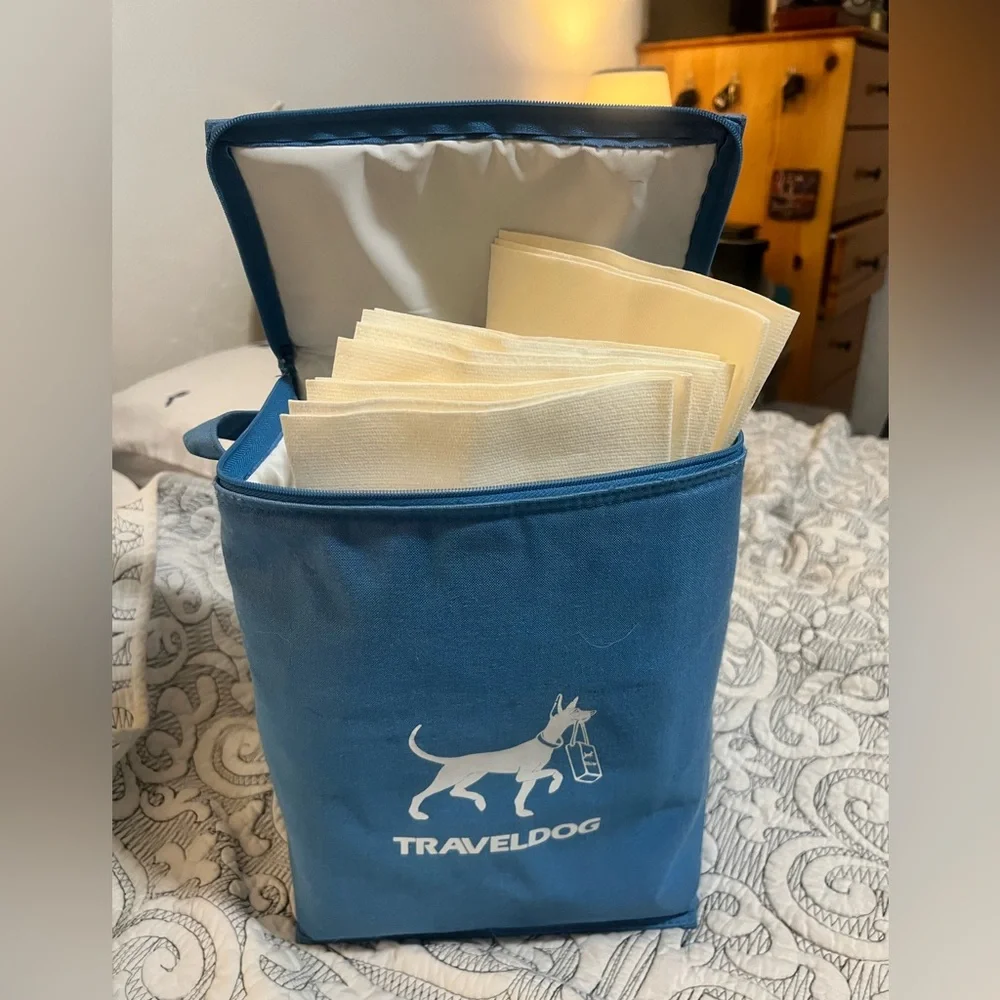 TravelDog Insulated Bag with Dog Bowls, Food Storage, and Doggie Napkins